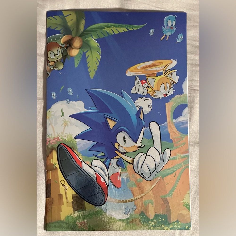 Sonic # 1 Virgin FOIL Variant C2e2 Exclusive LTD 500 Variant Cover = 2 # 1Foils - Picture 6 of 9